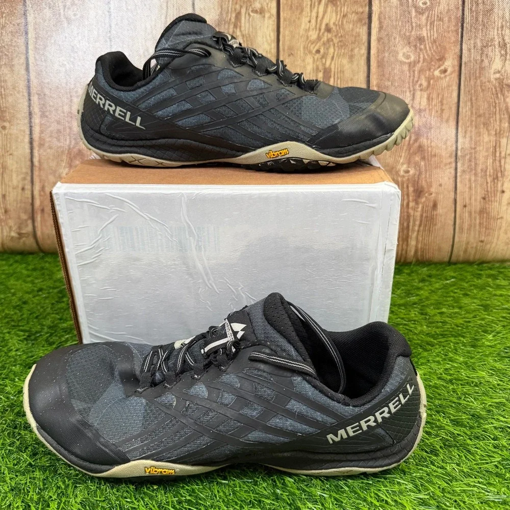 Merrell Trail Glove 4 Running Shoes Womens Size 10 Black Barefoot Vibram
